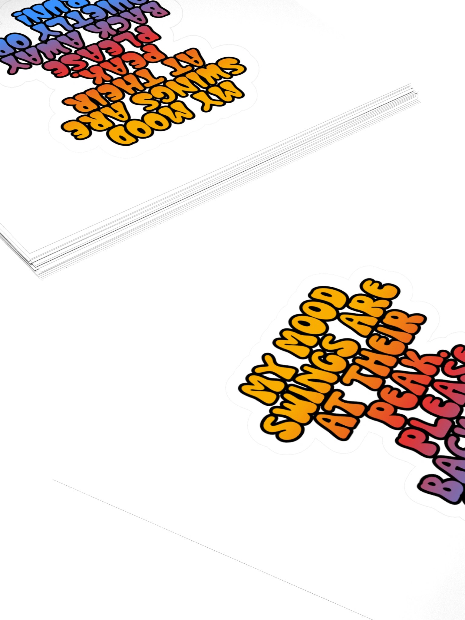 Menopause Chaos Kiss Cut 4"x4" Vinyl Sticker product image (4)