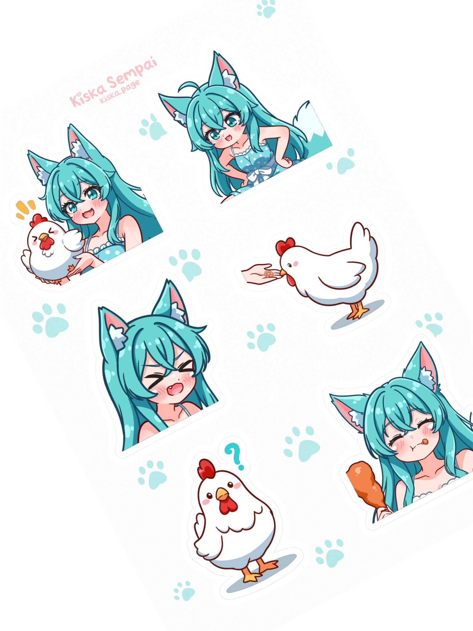 Woofy and the Chicken ☆ Sticker Pack product image (2)