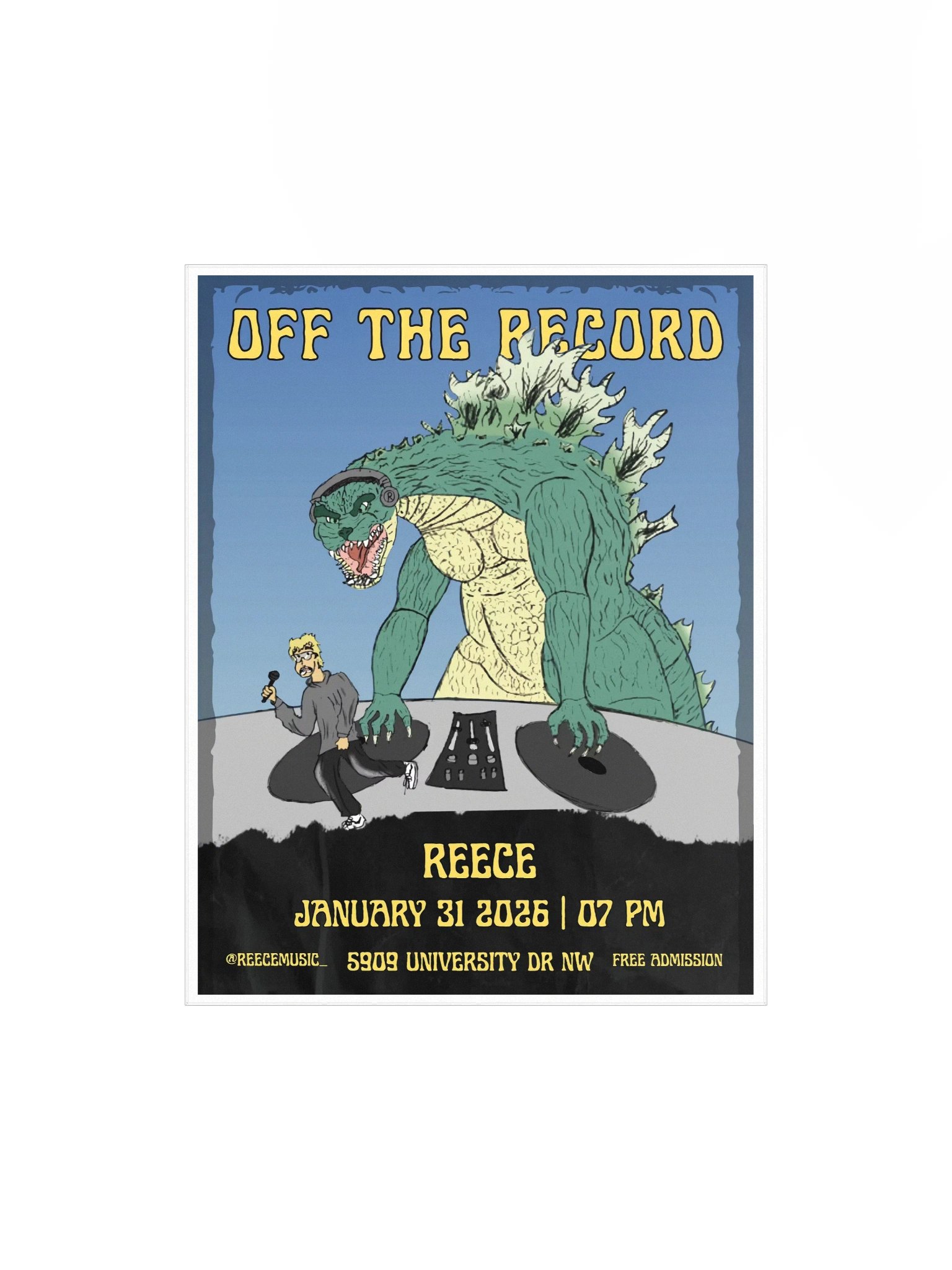OFFICIAL "OFF THE RECORD" POSTER product image (1)