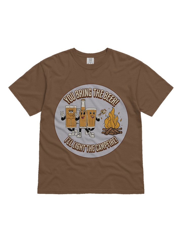 Beer & Campfire With Marshmallow Funny Camping Theme Shirt product image (1)