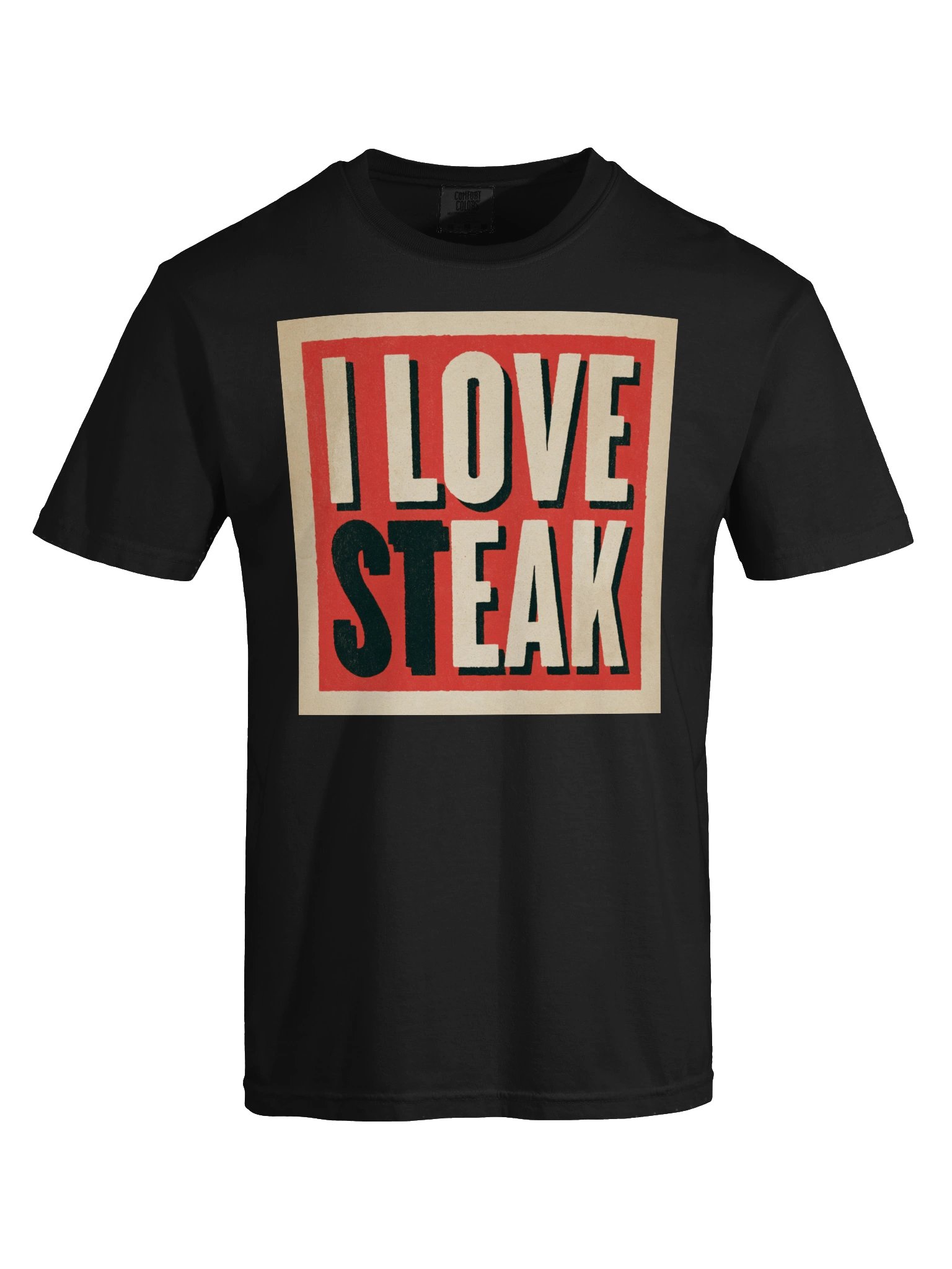 I Love Steak Retro Graphic T-Shirt product image (9)