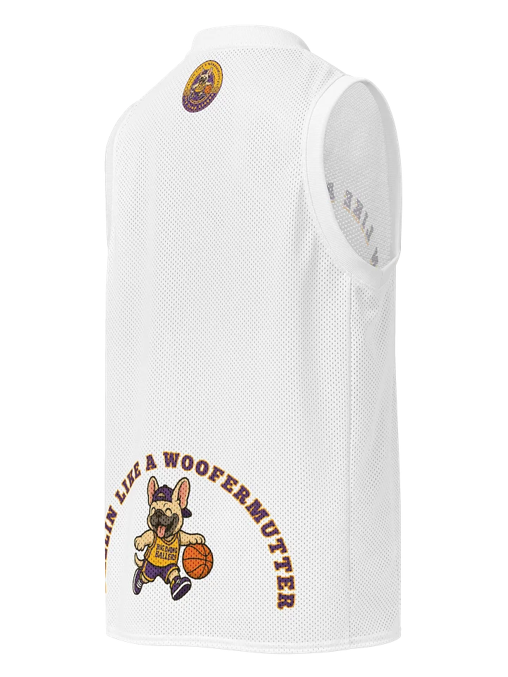 French Bulldog Ballin Like A WooferMutter™ Premium Basketball Jersey product image (2)