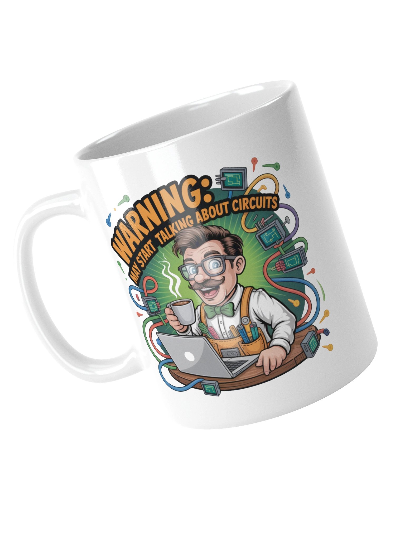 Warning May Start Talking About Circuits Mug – Funny Electrical Engineer Gift product image (13)