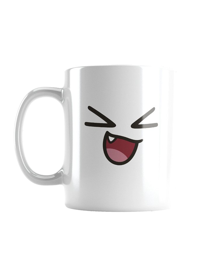 GiggleBlock Laughing Face Mug — Roblox Style Emote Cup product image (1)