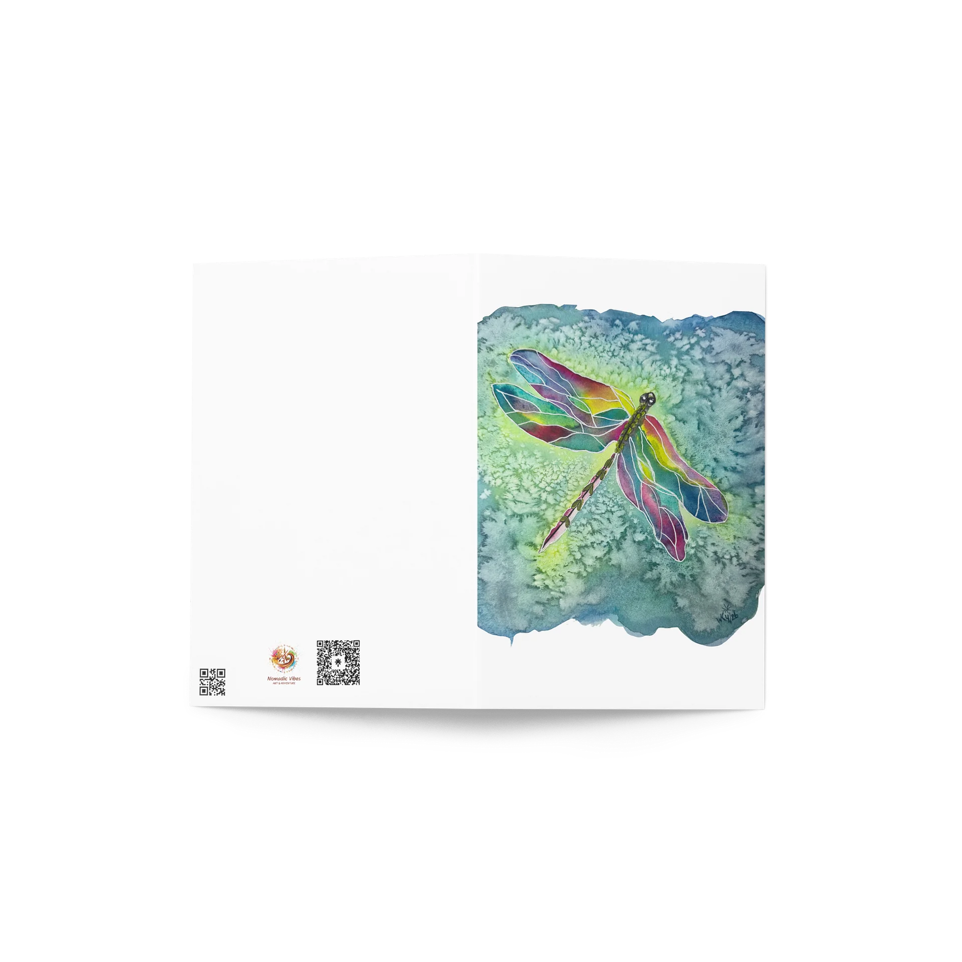 Vibrant Dragonfly Dreams Greeting Card product image (4)