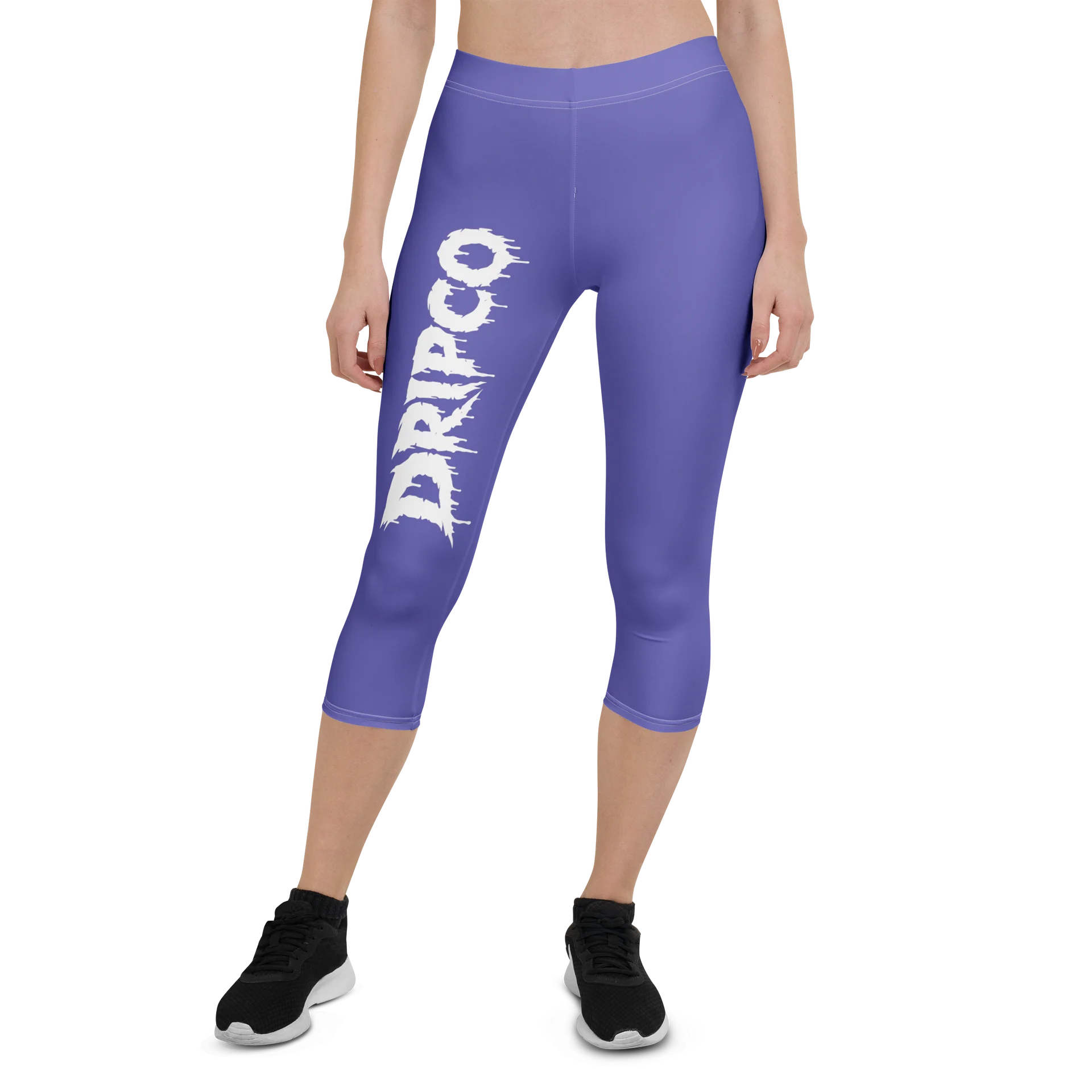 Purple Stencil DRIPCO Capri Leggings product image (1)