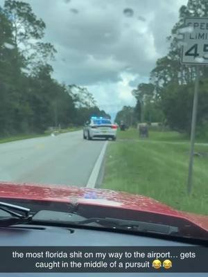 Who's got the tea on the pursuit that happened on old Jennings today 😭  #pursuit #cops #middleburg #florida #whathappened 
