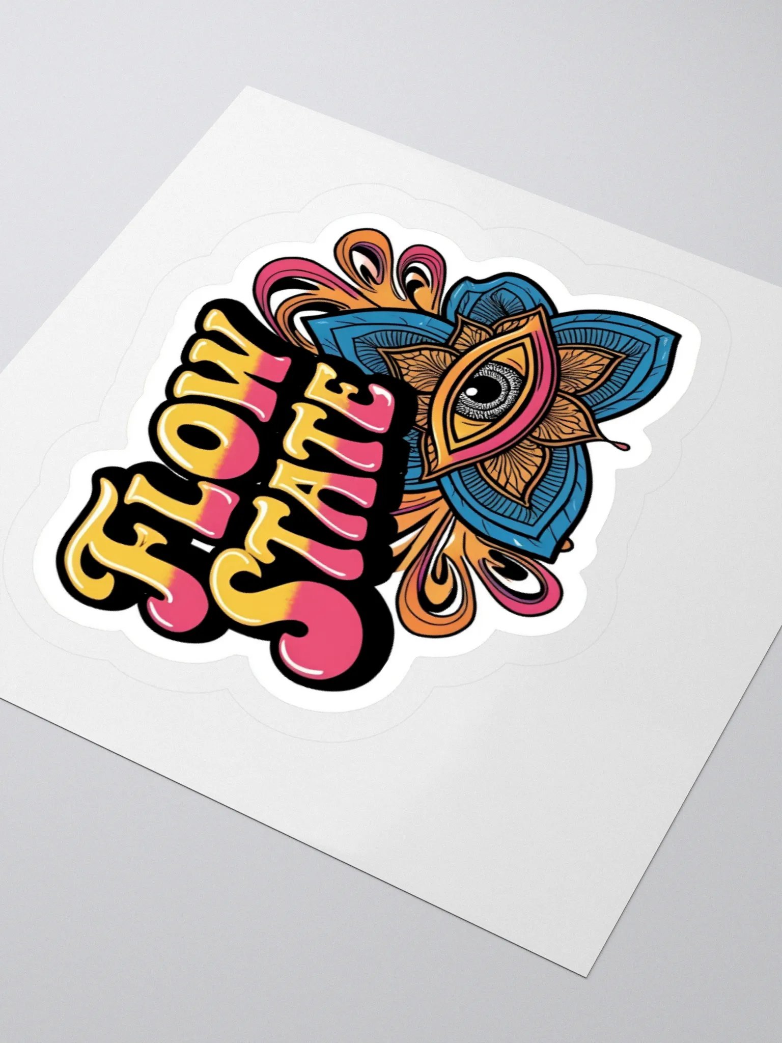 Psychedelic Flow State Kiss Cut Sticker product image (9)