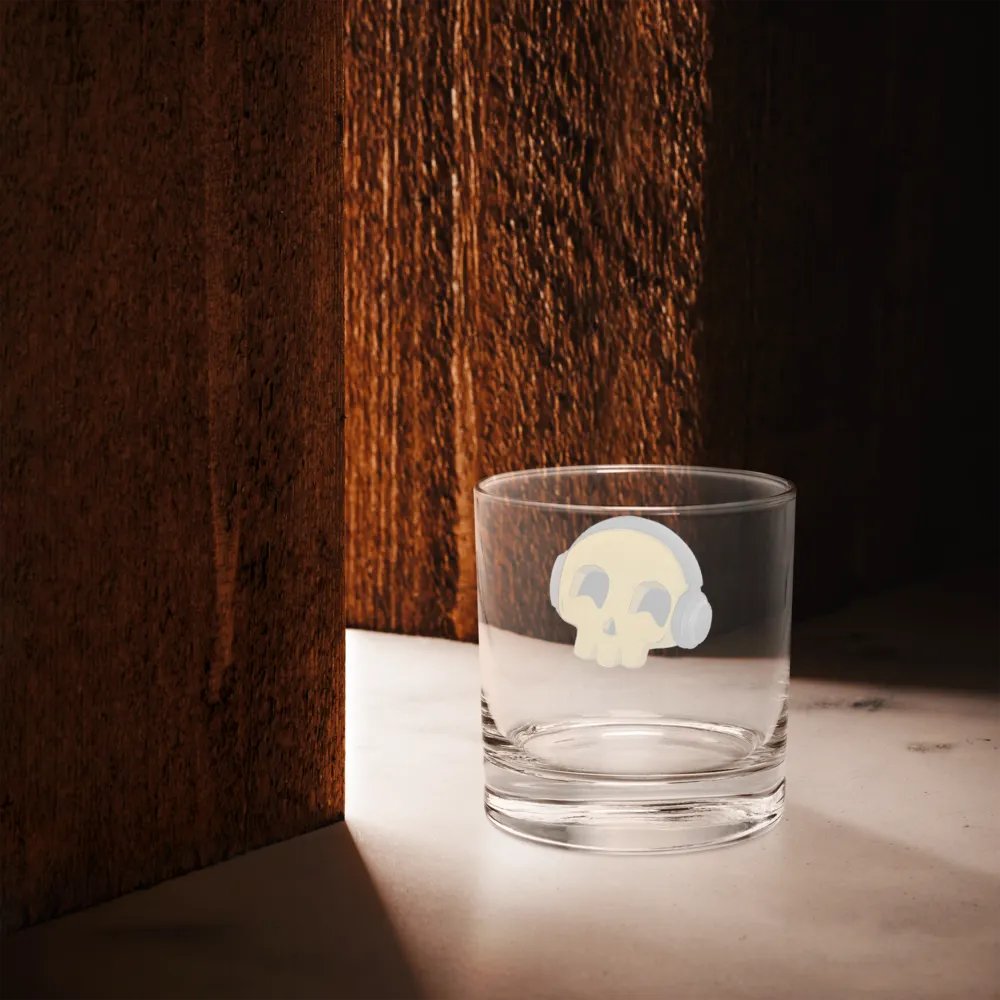 Don't Worry, Be Happy Skull Kid Rocks Glass product image (12)