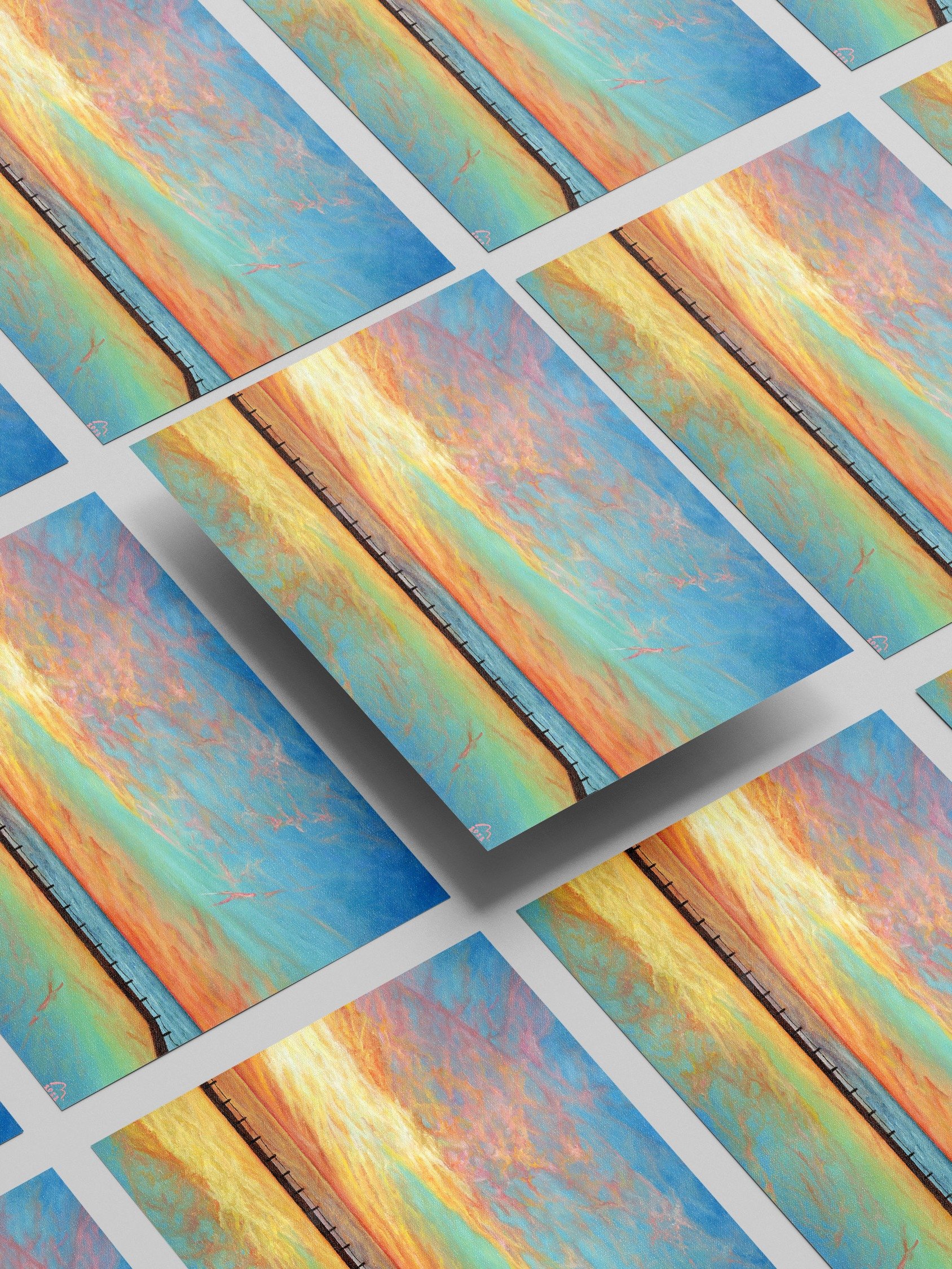 Breaking Sunset Over the Coast Art Print product image (6)