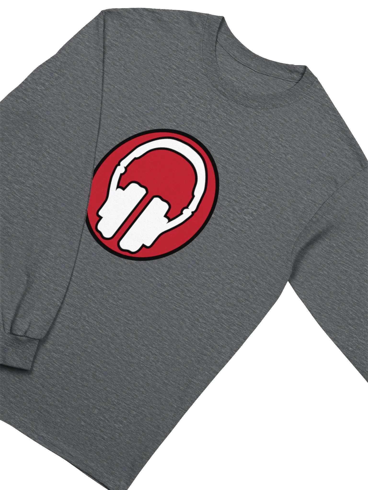 Headphones Gildan Ultra Cotton Long Sleeve T-Shirt product image (3)