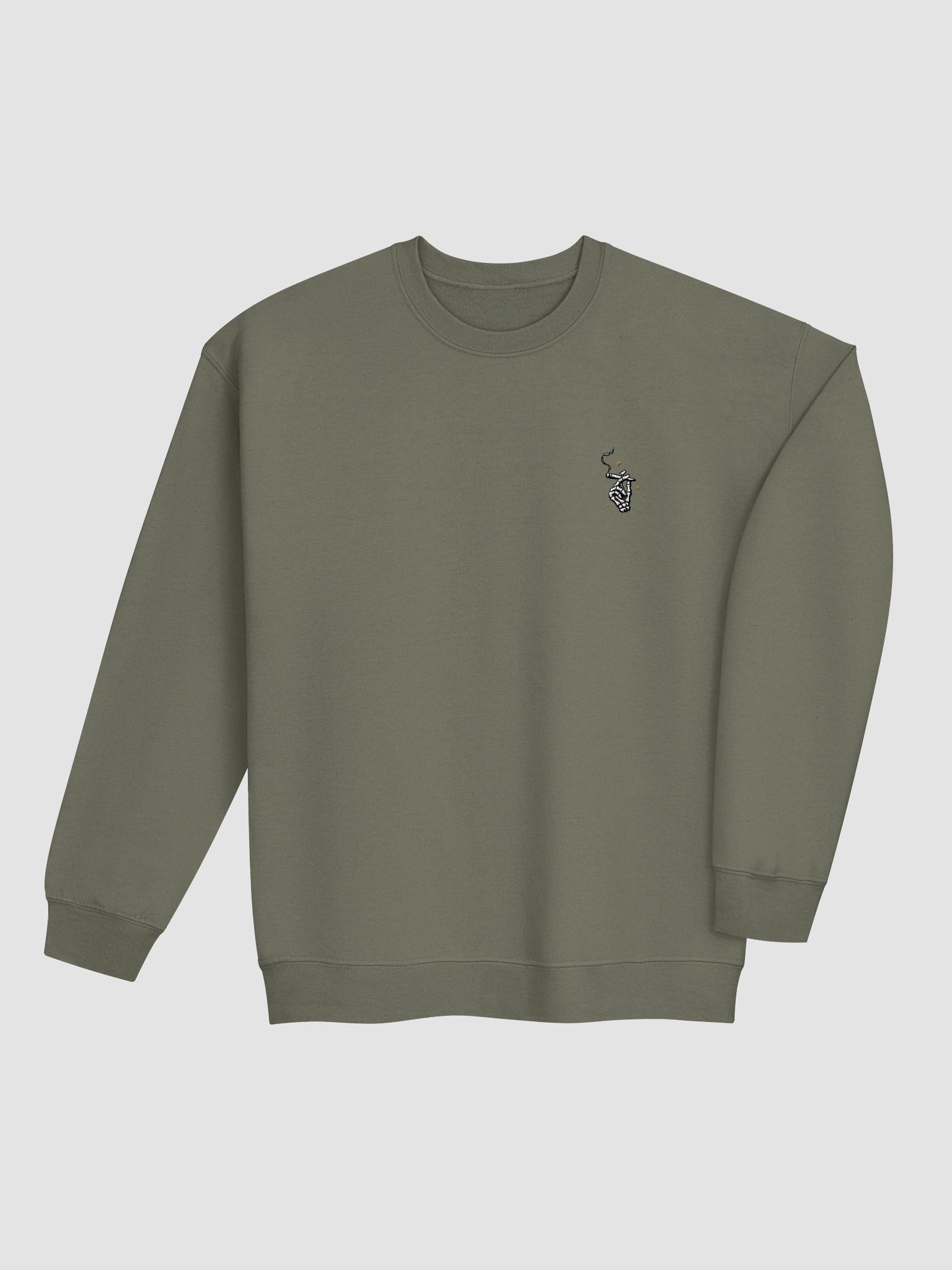 skeleton joint embroidered crewneck product image (16)