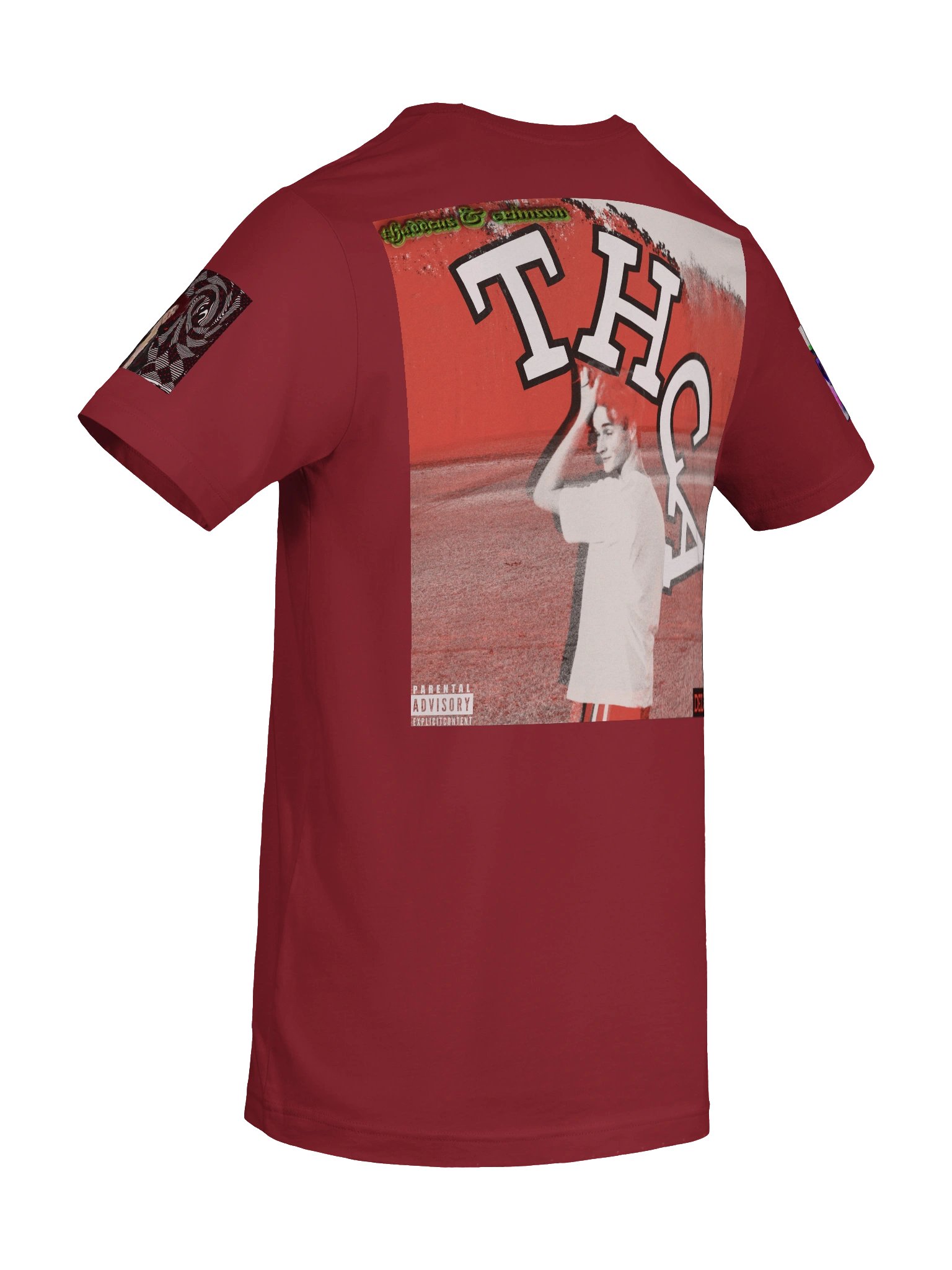 Tee - thaddeus & crimson Cardinal Red product image (8)