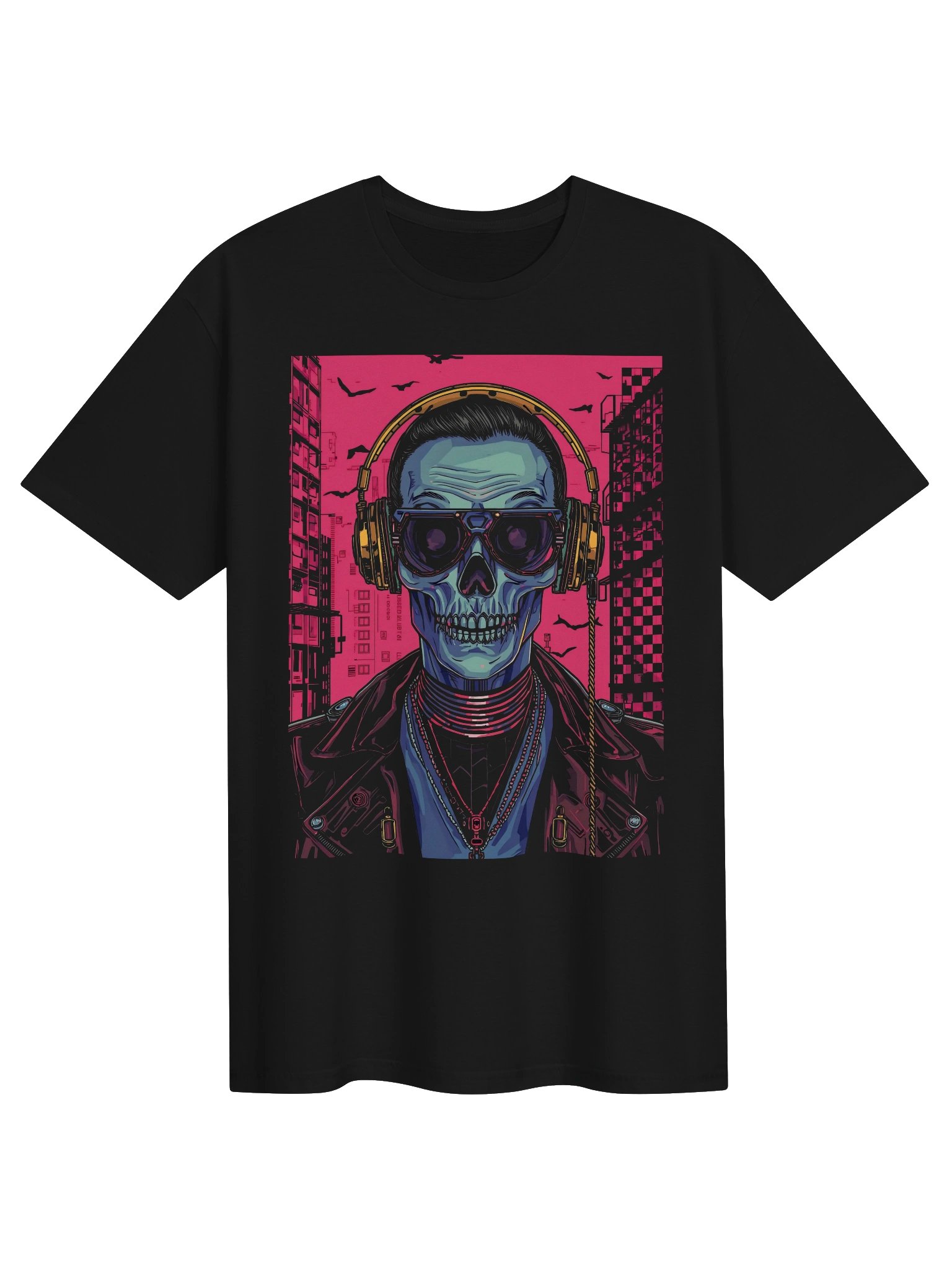 Cyber Skull Rapper T-Shirt product image (1)