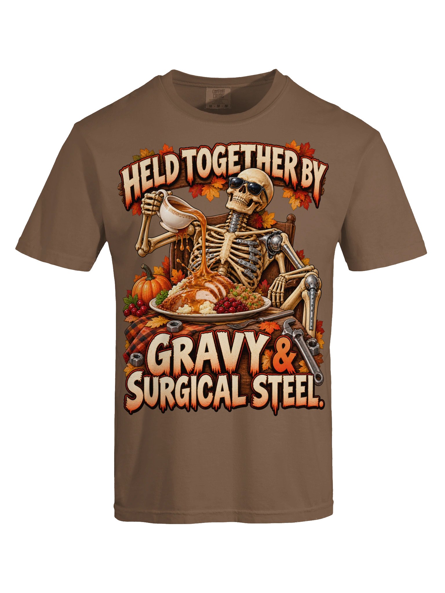 Funny Thanksgiving Surgery Shirt — Held Together by Gravy & Surgical Steel | Broken Turkey™ product image (10)