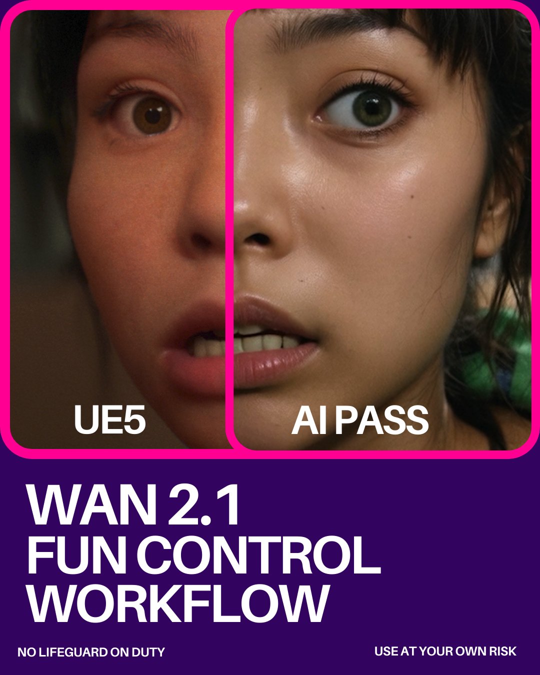Wan2.1 Fun Control – Frame-to-Frame Workflow product image (1)