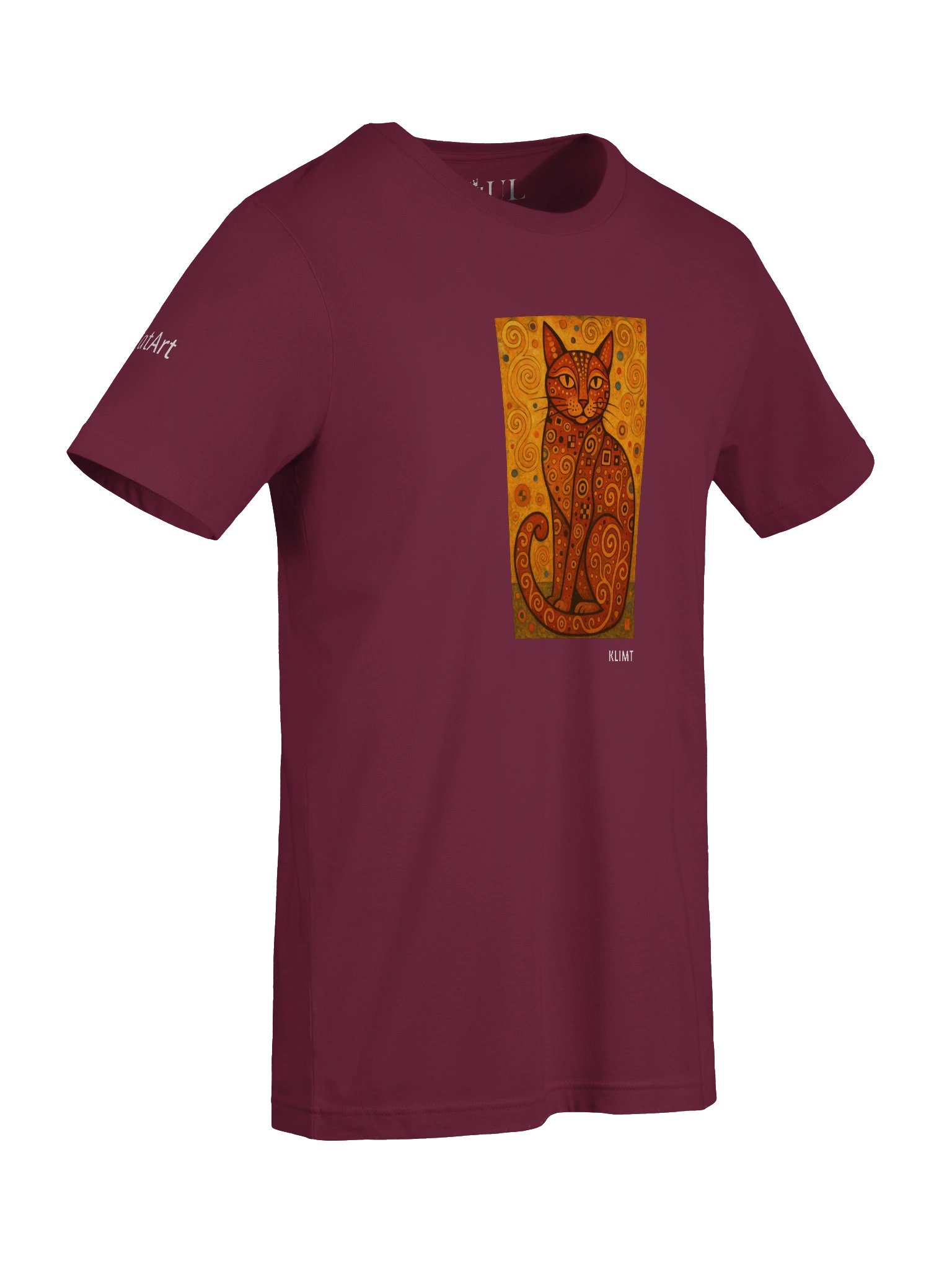 CATART Unisex Jersey Cat T-Shirt - KLIMT - Iconic Painting Reimagined with Cats product image (8)