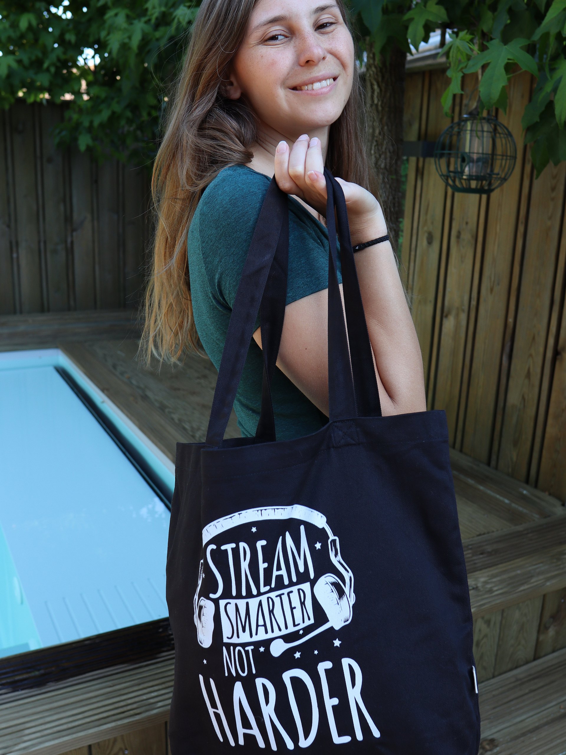 Stream Smarter Not Harder Tote Bag product image (1)