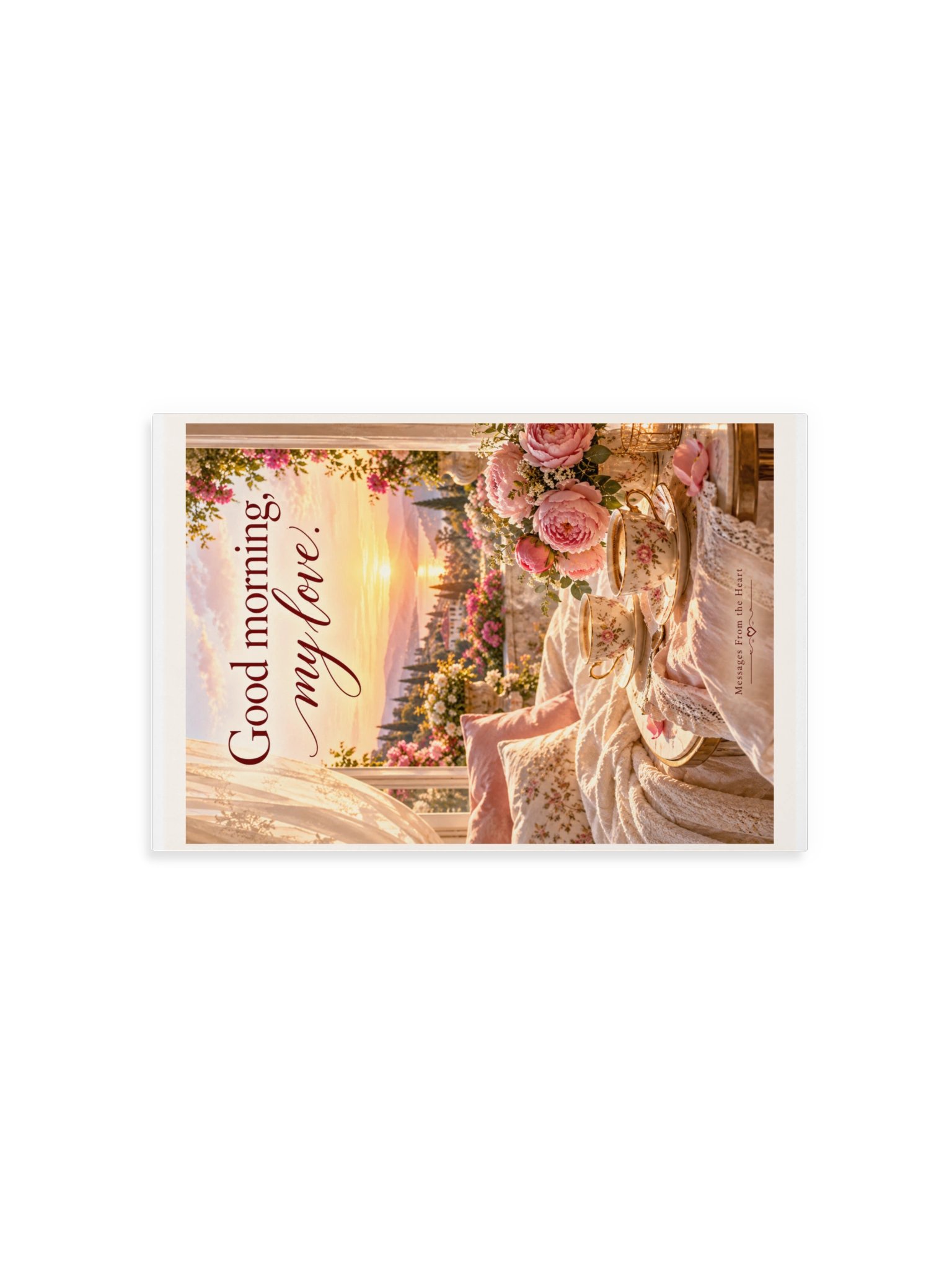 Good Morning, My Love — Physical QR Greeting Card product image (5)