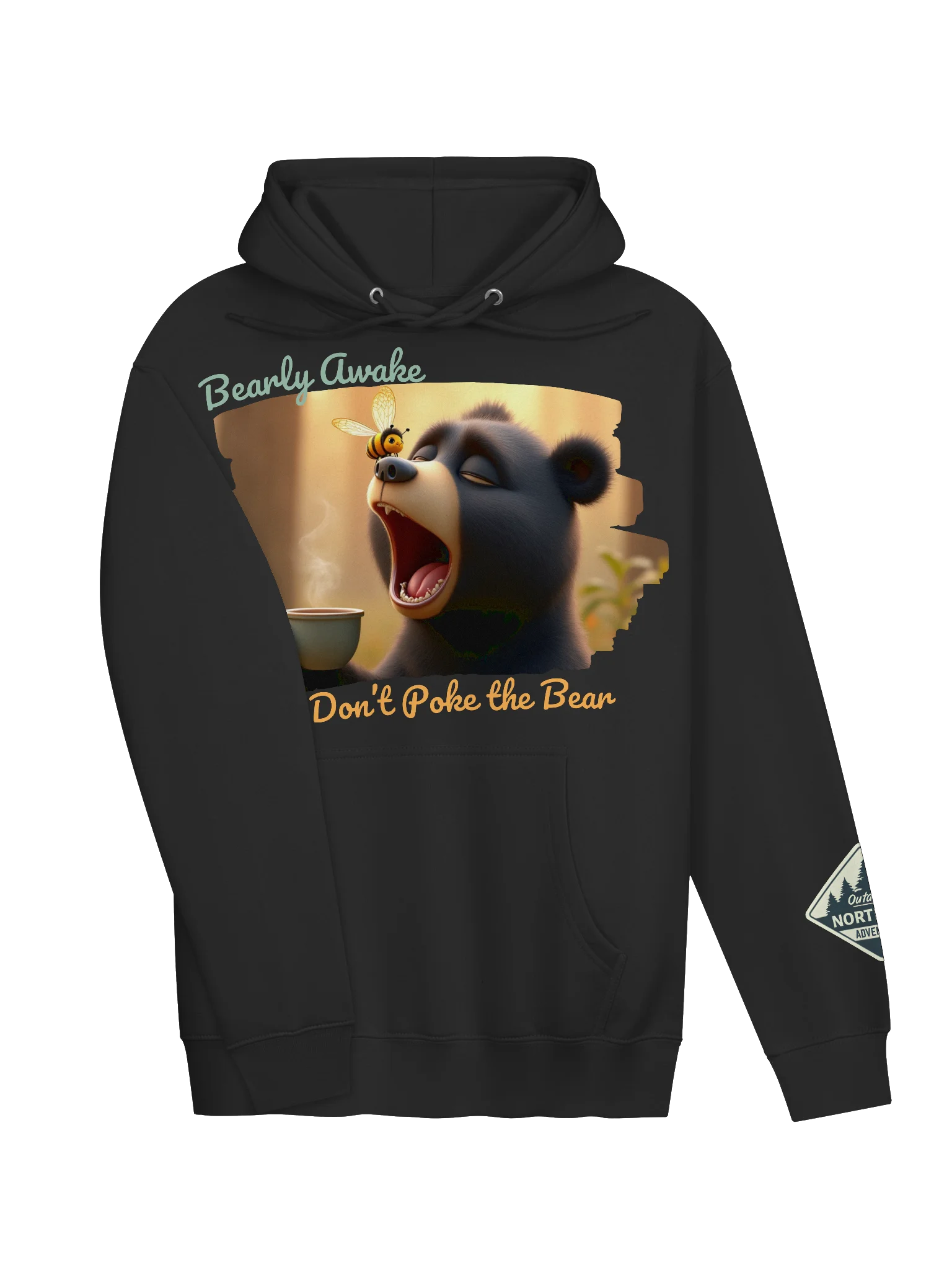 Bearly Awake Hoodie – Cozy Funny Bear Coffee Sweatshirt 🐻☕ product image (11)