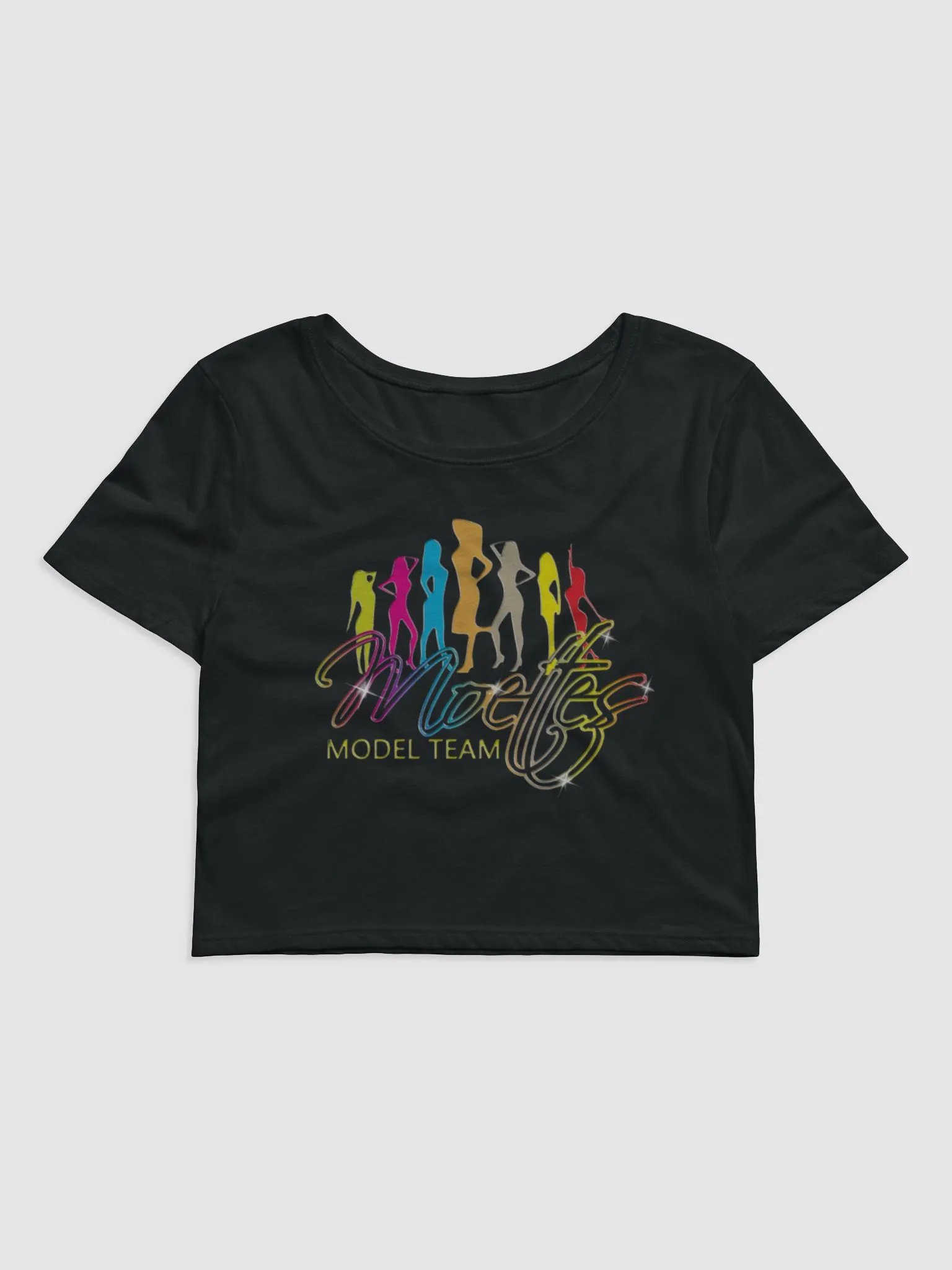 MOETTES PASSION CROP TEE BLK (MODEL TEAM EDITION) product image (1)