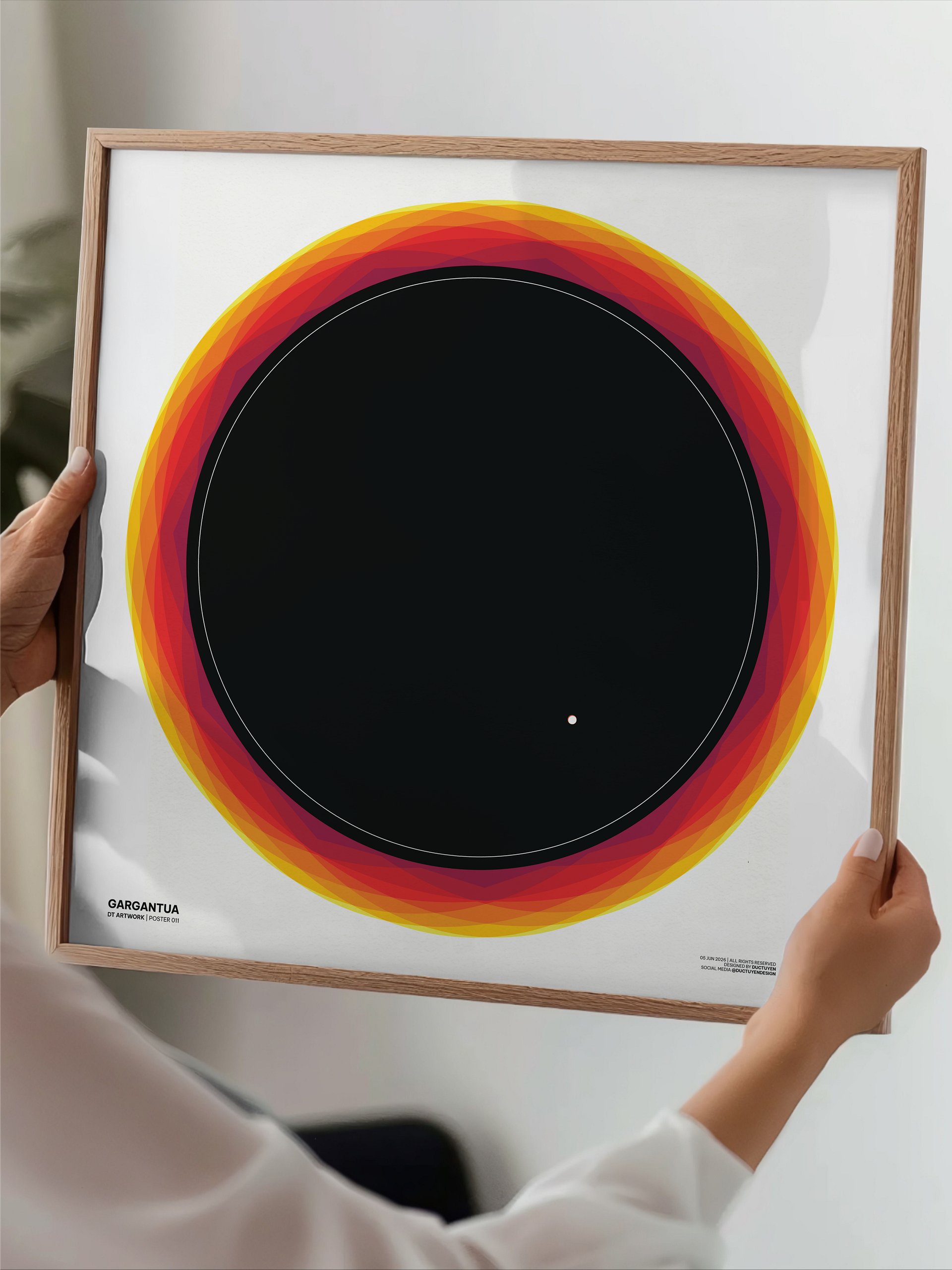 "GARGANTUA" Blackhole Print Poster (Unframe) product image (32)