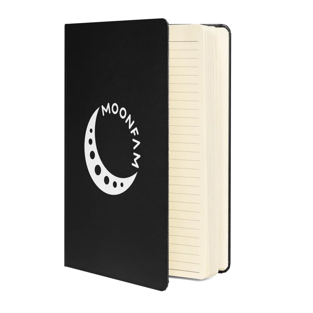 MoonFam 𝖑𝖔𝖌𝖔 hardcover journal product image (2)
