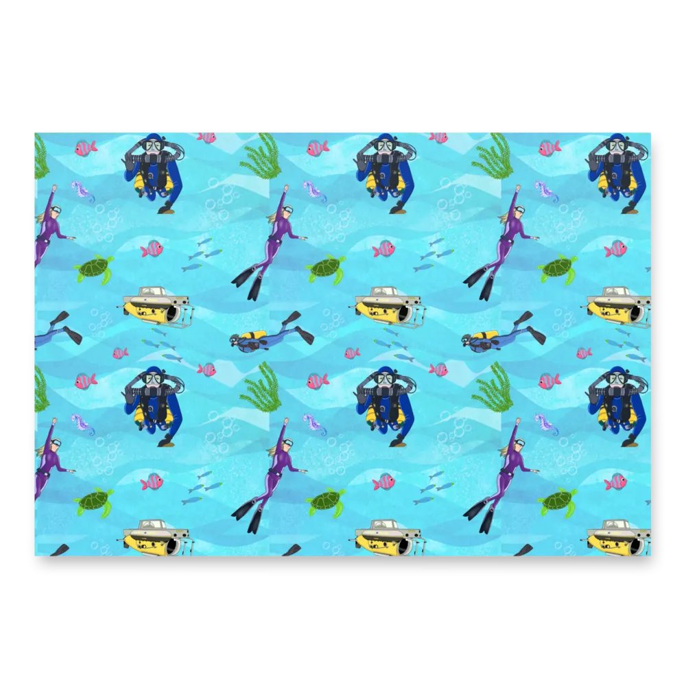 Deep Diving Wrapping Paper Set product image (2)