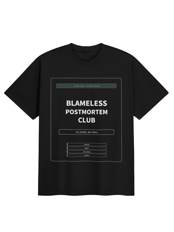 Blameless Postmortem Club Tee product image (1)