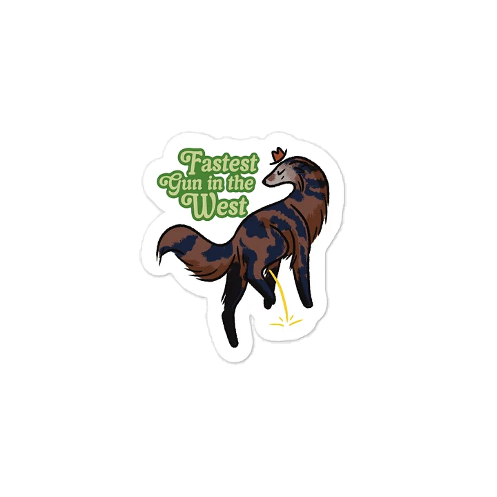 Fastest Gun in the West - Brindle - Kiss-Cut Vinyl Sticker product image (1)