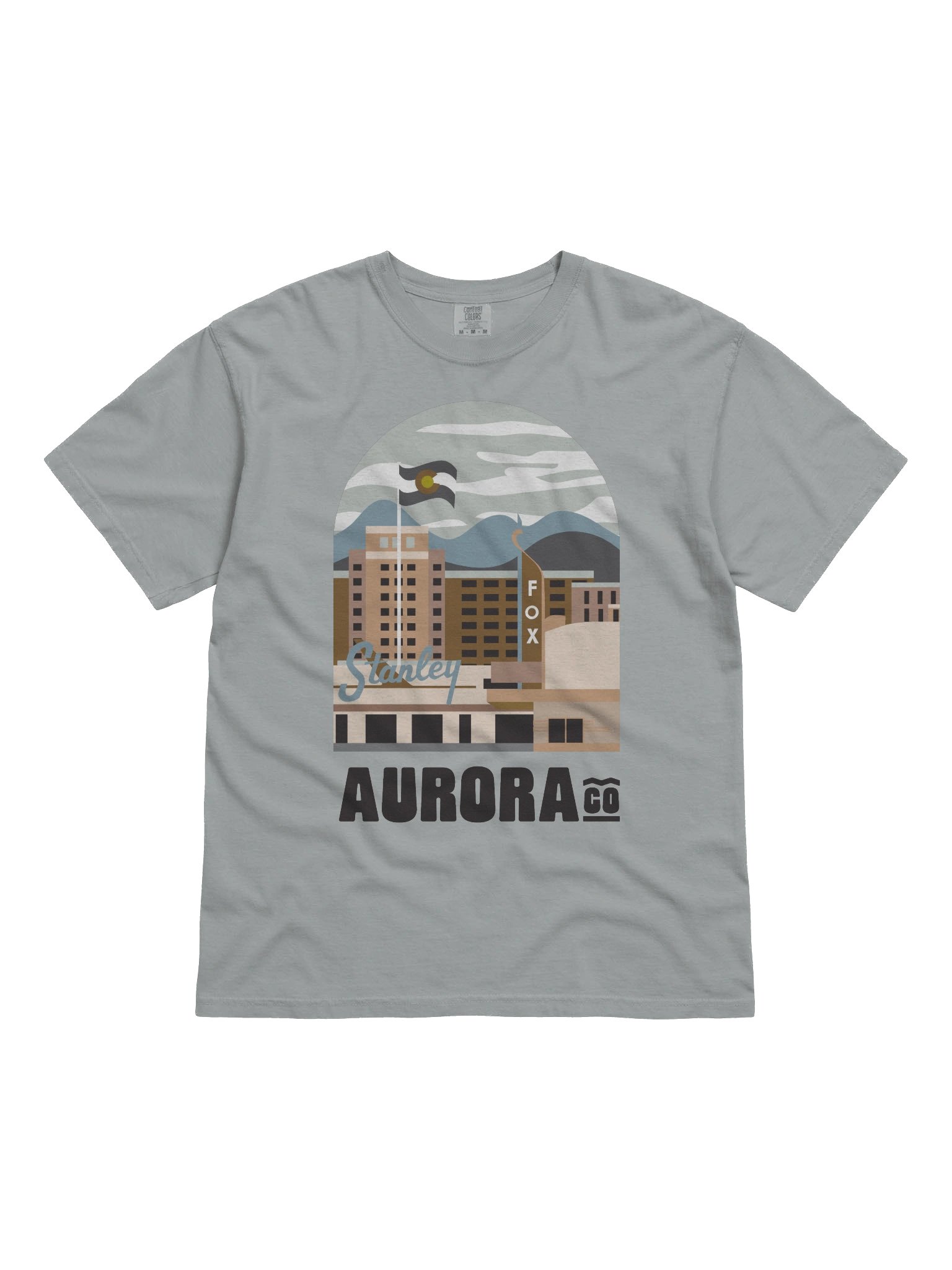 Aurora Cityscape T-shirt (Neutral) product image (1)