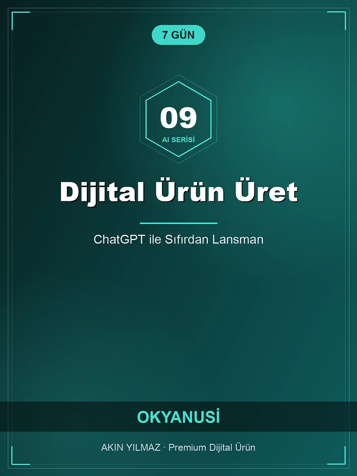 ChatGPT ile 7 Günde Satılabilir Dijital Ürün Üret product image (1)