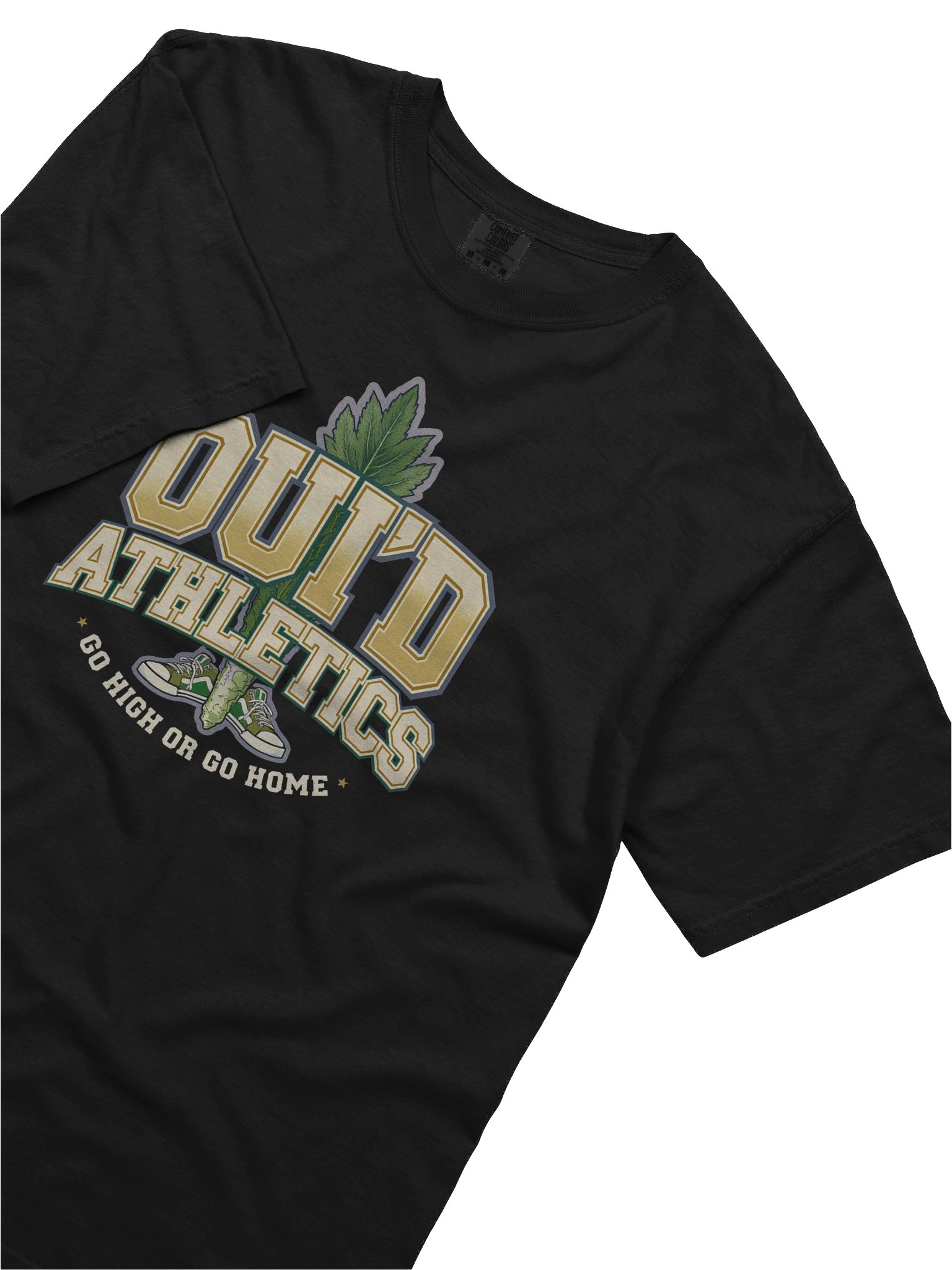 “OUI’D Athletics” Tee 🌿💨 | Go High or Go Home | Comfort Colors 1717 Heavyweight T-Shirt product image (4)