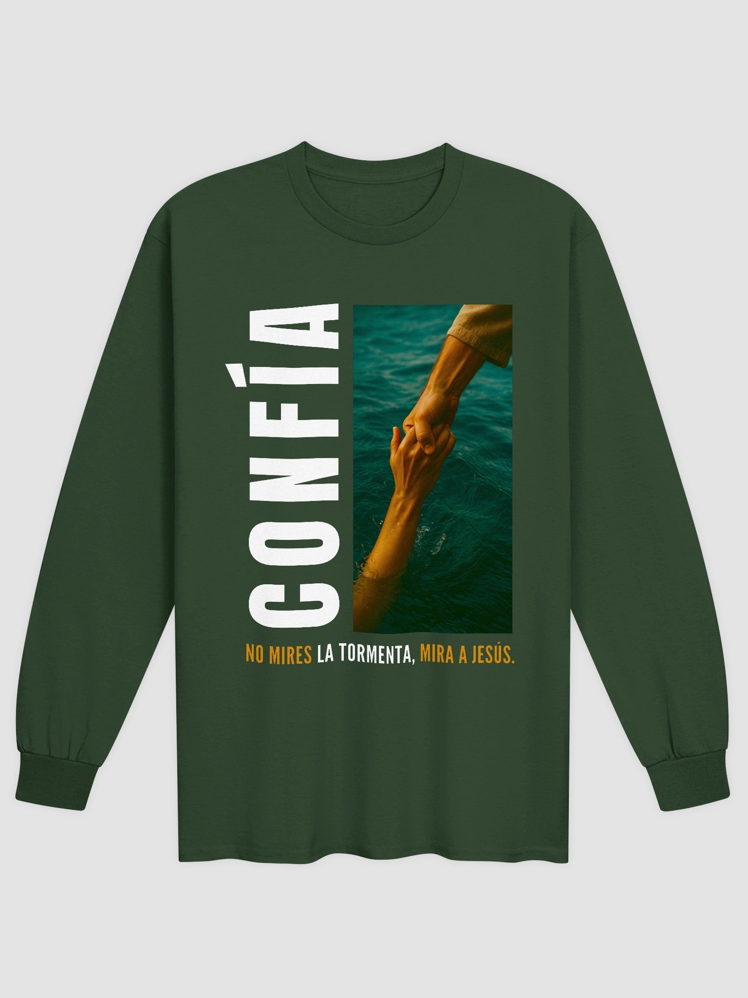 Camiseta Unisex Manga Larga | Confía, no mires la tormenta product image (1)