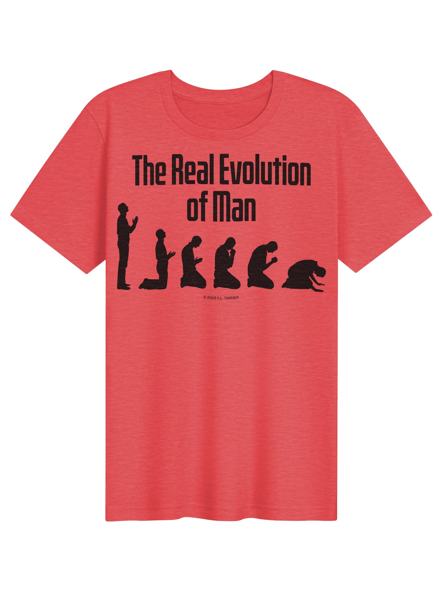 The Real Evolutionof Man Blk, T-Shirt product image (1)
