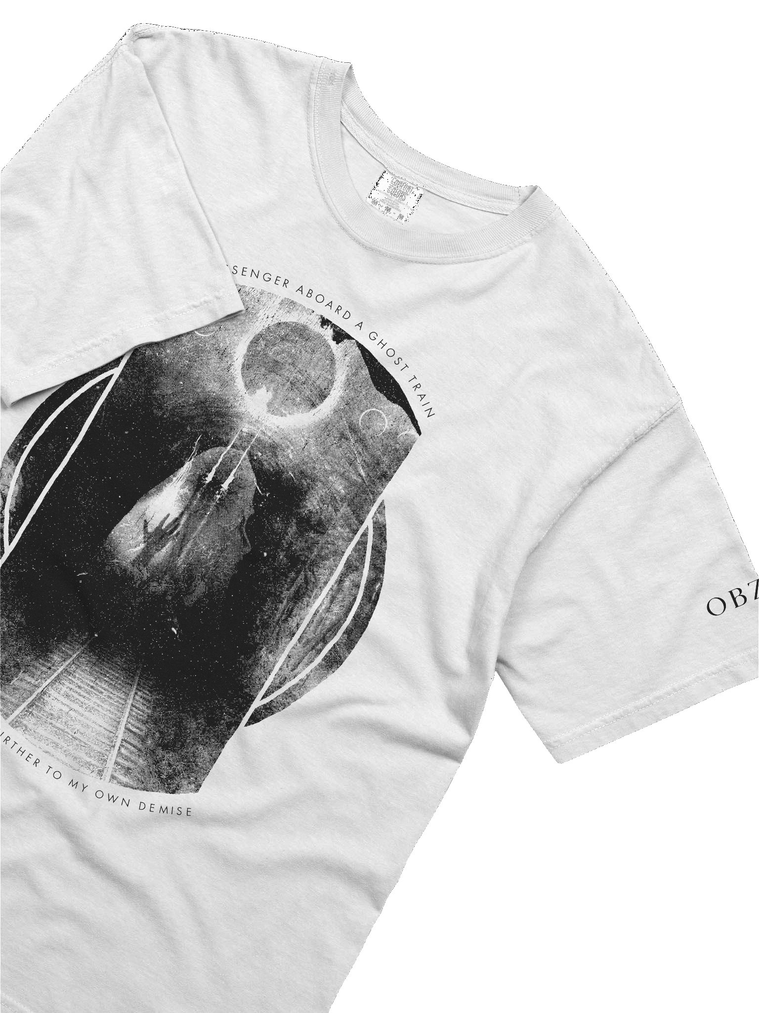 ghost train WHITE TEE product image (5)