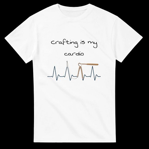 Check this out!!!!

 Crafting is My Cardio T-Shirt – Funny Hobby Gift for Crafters | Relaxed Fit Cotton Tee https://www.jandi...
