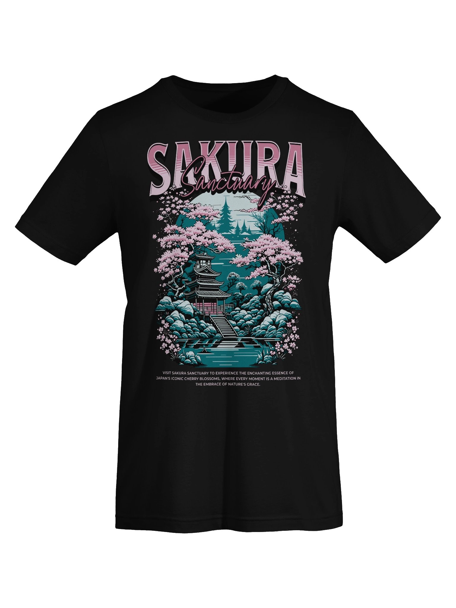 Stylish Sakura Sanctuary Serenity T-Shirt for Nature Lovers product image (7)