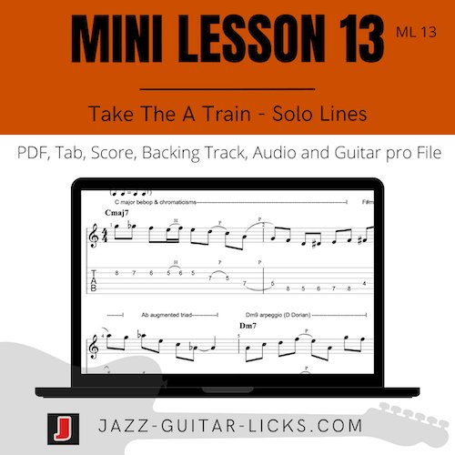 Take the A Train: Jazz Guitar Solo Study | Mini Lesson (ML13) product image (1)