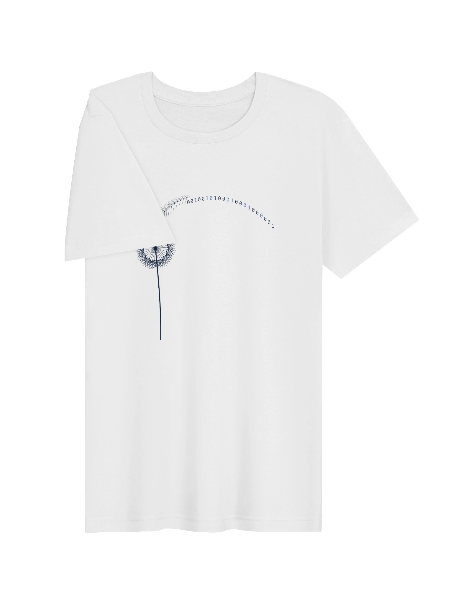 VIDANALYTICA INC Tee - Binary Dandelion White product image (3)