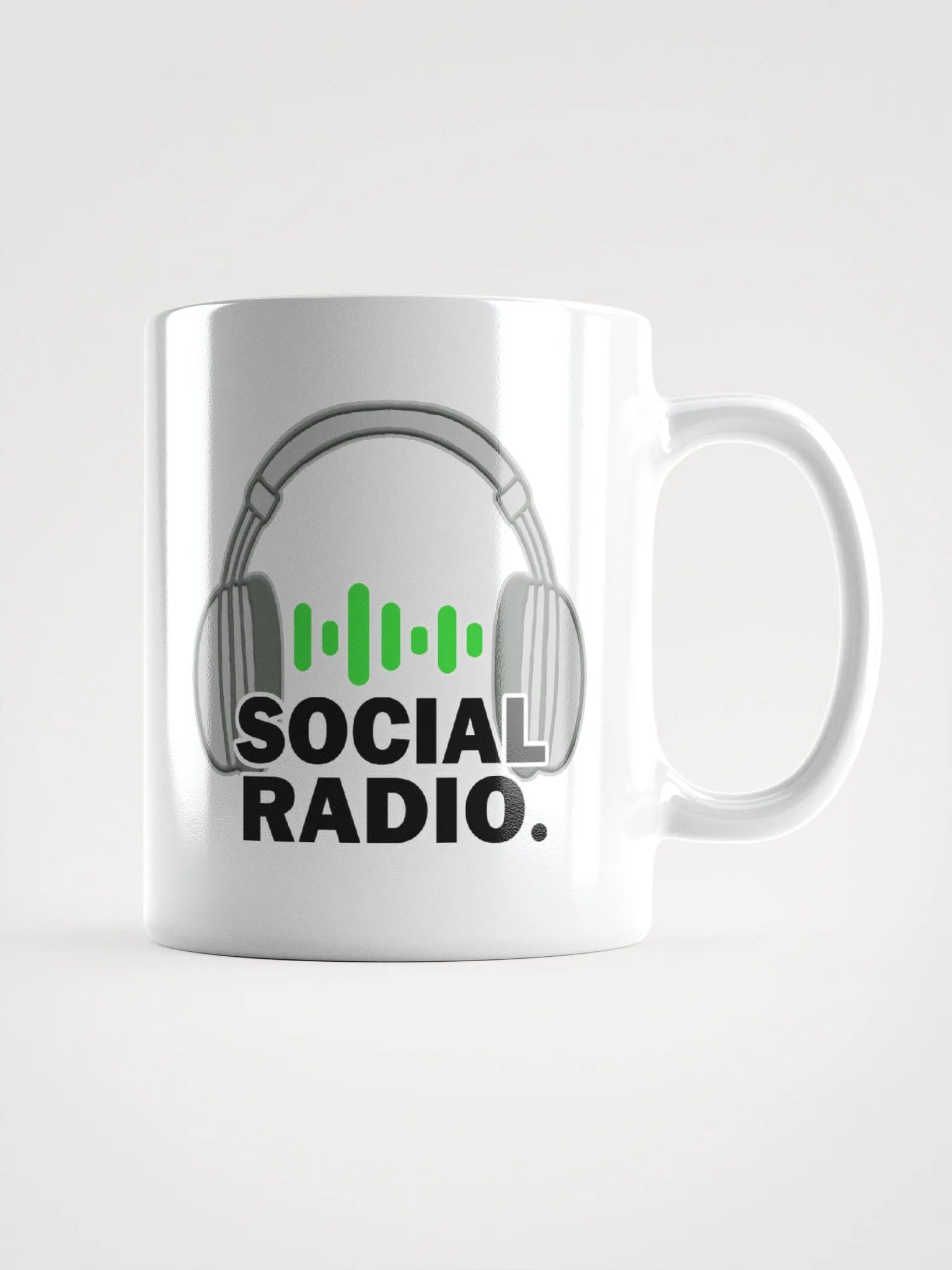 Vinyl_Sideshow Social Radio White Mug. product image (1)