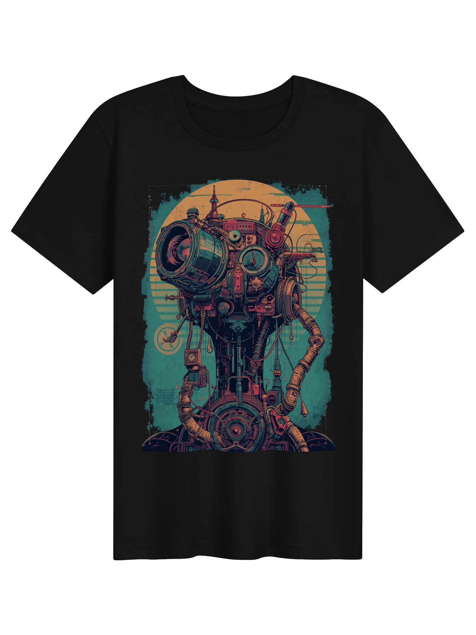 Retro Mech Orbit Lightweight T-Shirt product image (1)