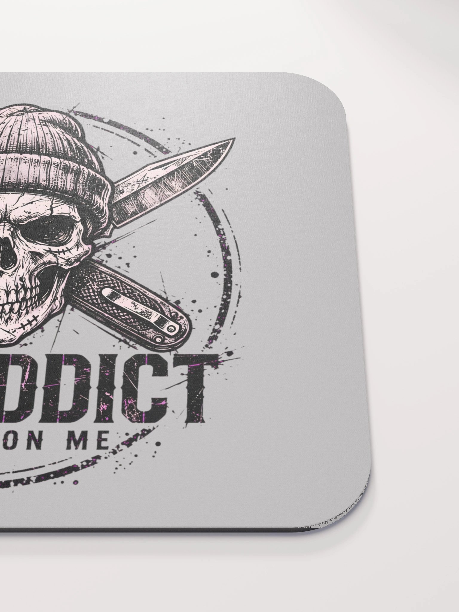 EDC Addict Tactical Desk Mat – Crossed Folding Knives & Skull Mouse Pad product image (5)