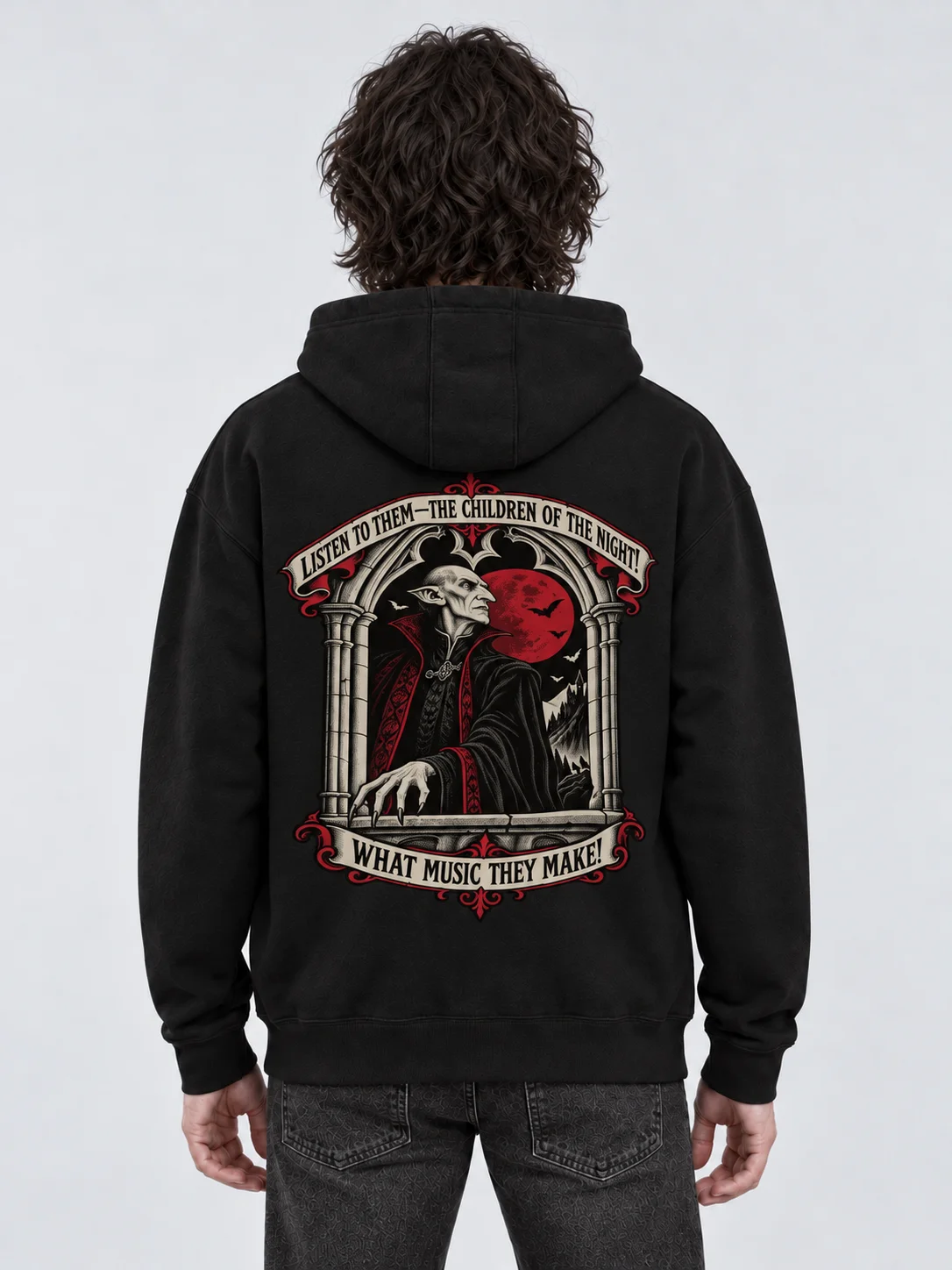 Count Dracula Vampire Gothic Hoodie | Children of the Night product image (2)