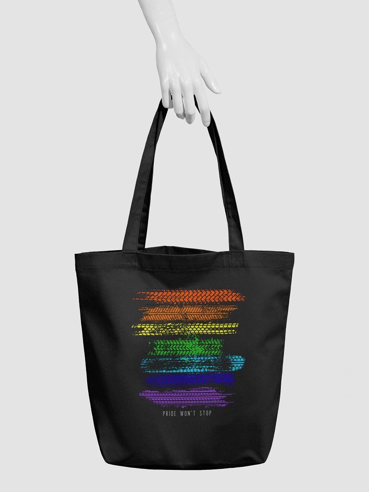 PRIDE WON'T STOP Black Tote Bag product image (2)