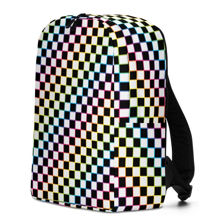 Rainbow Checkered Backpack product image (2)