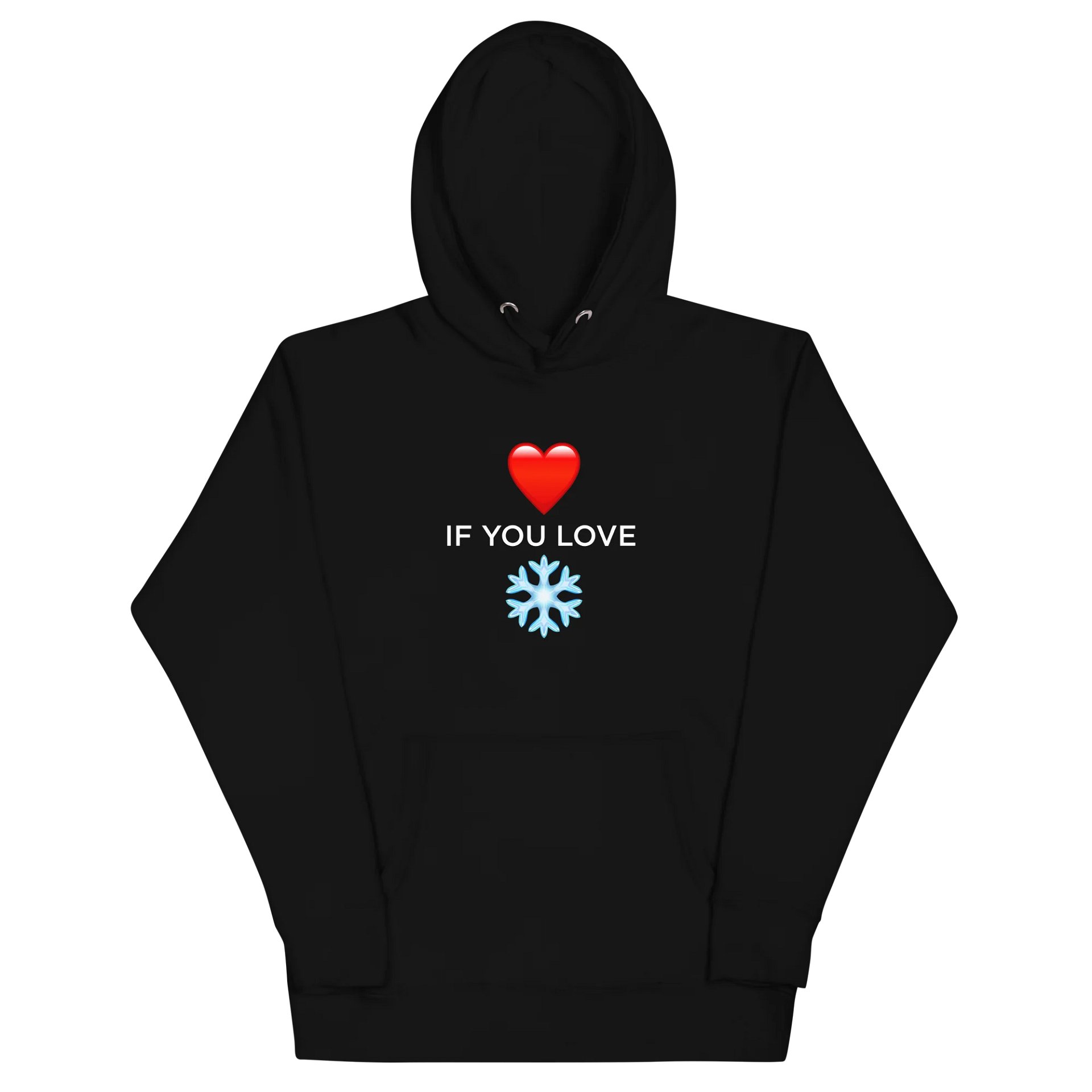 Heart if you Love Snow Unisex Hoodie product image (9)
