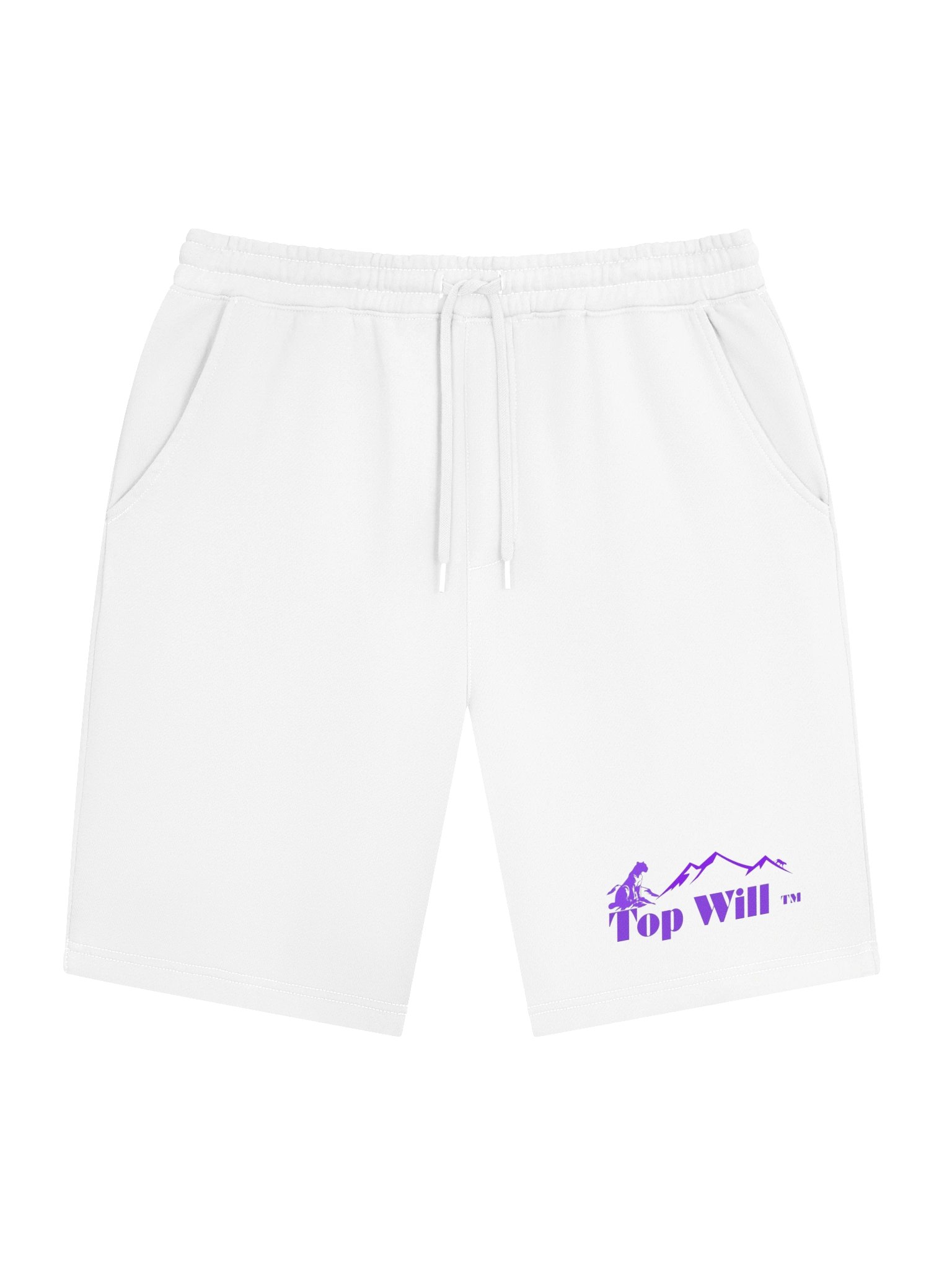 Top Will ™ Men's White and Turquoise Fleece Shorts product image (1)