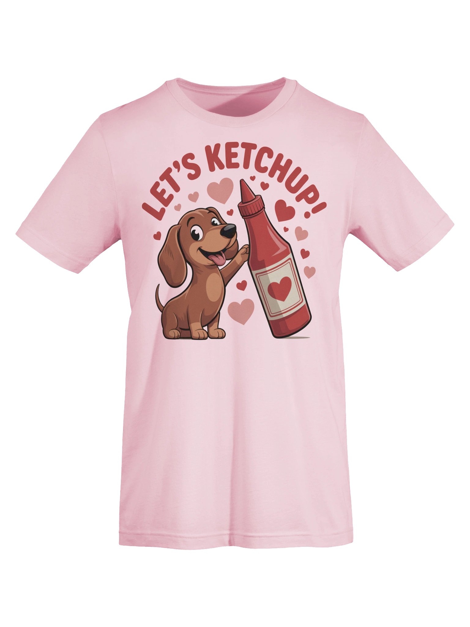 Let’s Ketchup Dachshund Shirt – Funny Wiener Dog Valentine Tee for Dog Lovers & Pun Fans product image (21)