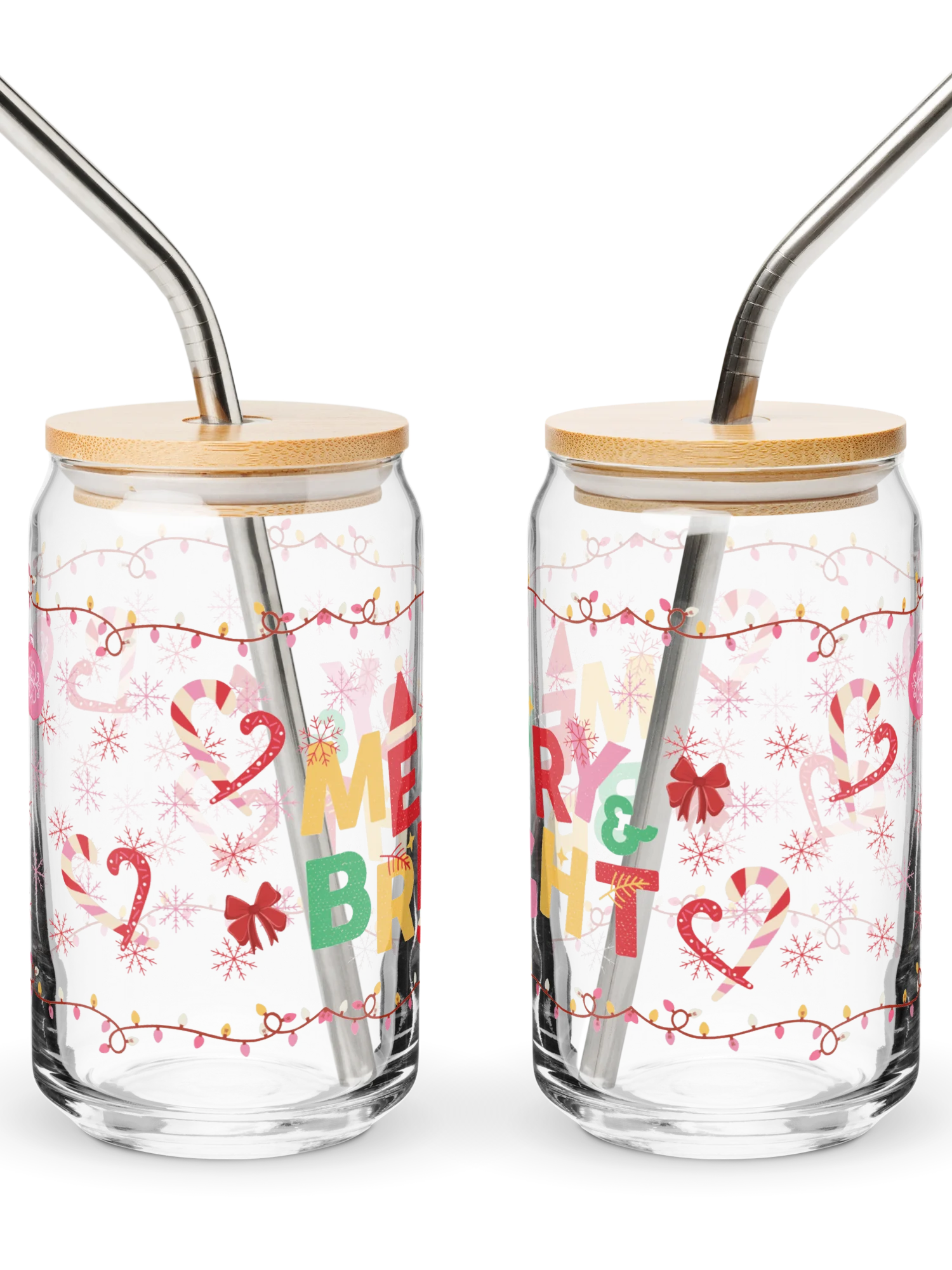 Merry & Bright Glass Tumbler product image (7)